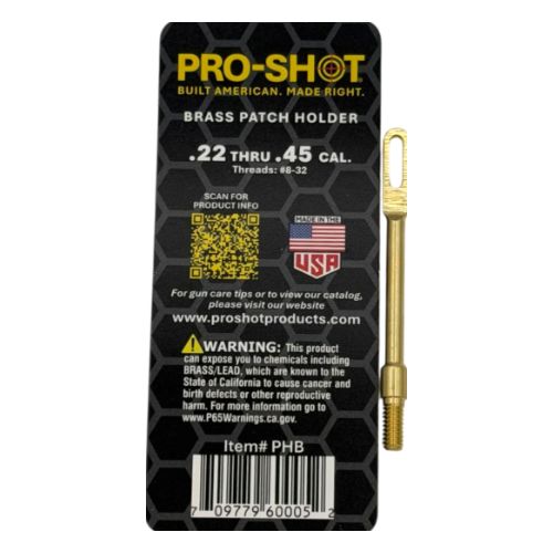 PRO SHOT BRASS PATCH HOLDER