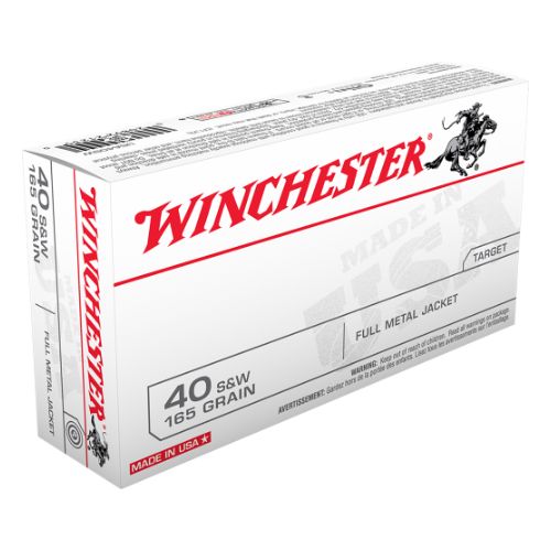 WINCHESTER USA 40 SW 165GR FMJ