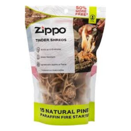 ZIPPO TINDER SHREDS 15 PIECE