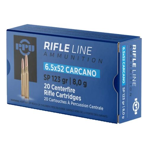 PPU 6.5X52 CARCANO 123GR JSP