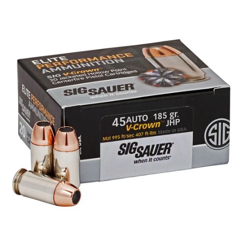 SIG AMMO 45ACP 185GR ELITE