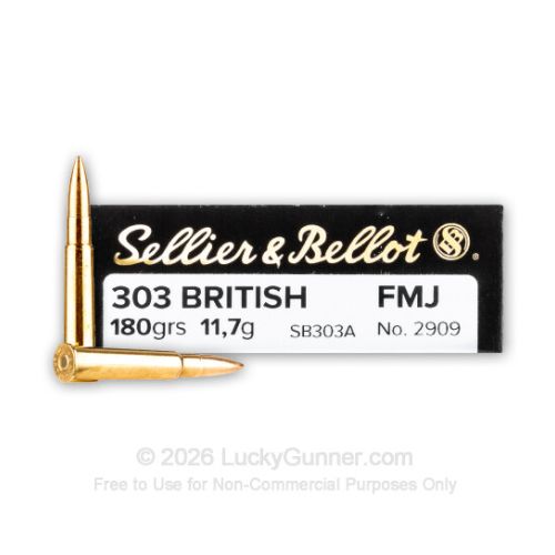 S&B 303 BRITISH 180GR FMJ