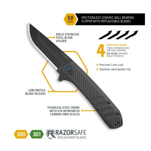 OUTDOOR EDGE RAZOR VX4 3" FLDR