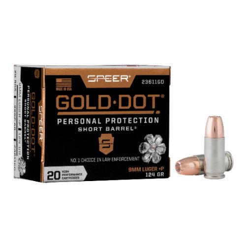 SPEER GOLD DOT 9MM LUGER +P