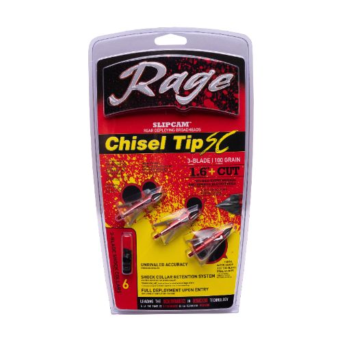 RAGE BROADHEAD 3-BLADE W/SC