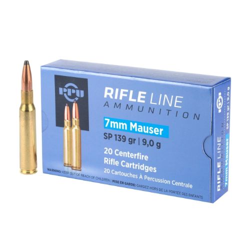 PPU 7X57MM MAUSER 139GR JSP