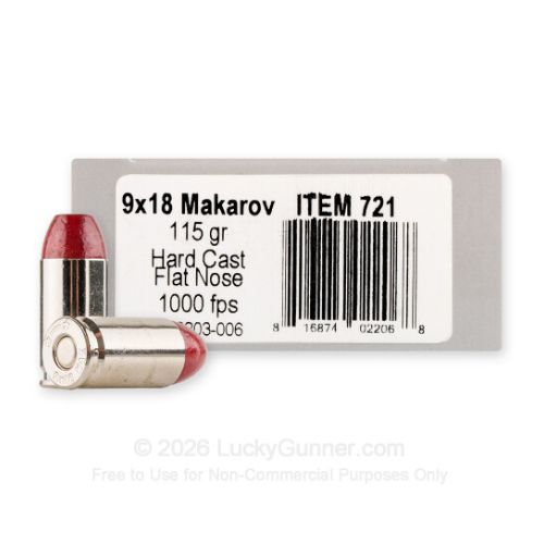 UNDERWOOD 9MM MAKAROV 115GR