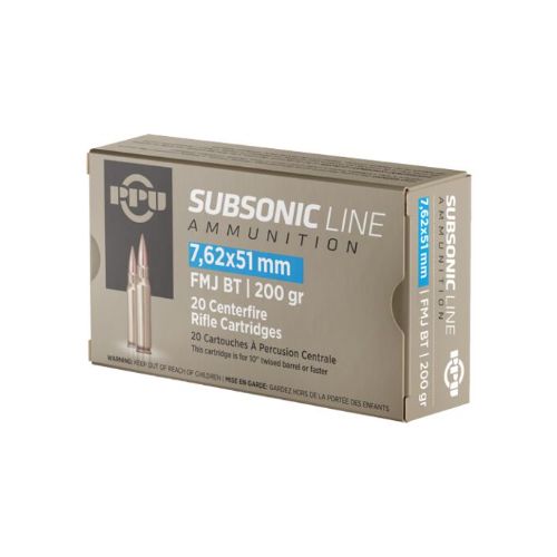 PPU SUBSONIC 7.62X51 200GR