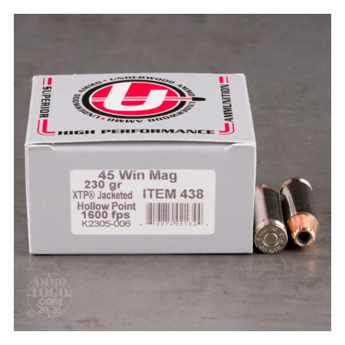 UNDERWOOD 45 WIN MAG 230GR XTP