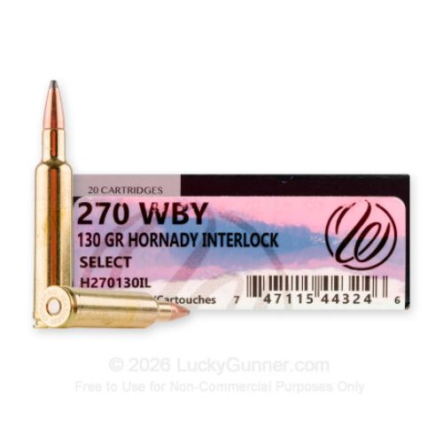 WEATHERBY AMMO 270 WBY MAGNUM