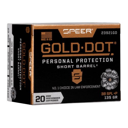 SPEER GOLD DOT 38 SPECIAL+P