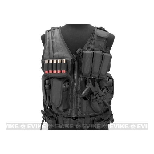 RED ROCK CROSS DRAW VEST BLACK
