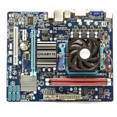 Gigabyte GA-78LMT-S2P Motherboard w/ AMD FX 6300 Unlocked CPU & 8GB Kingston HyperX Red RAM - Used