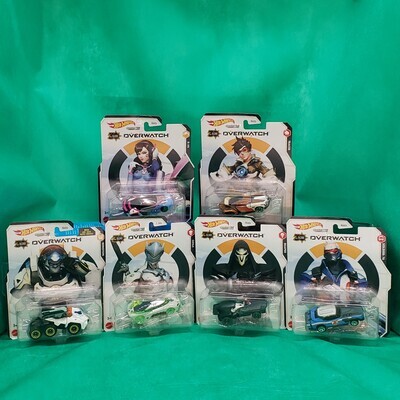 Hot Wheels Character Cars - Overwatch Collection 2021 - 6 minicars set Box GJJ23-956K