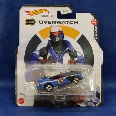 Hot Wheels Character Cars - Overwatch Collection 2021 - Soldier: 76 - NEW