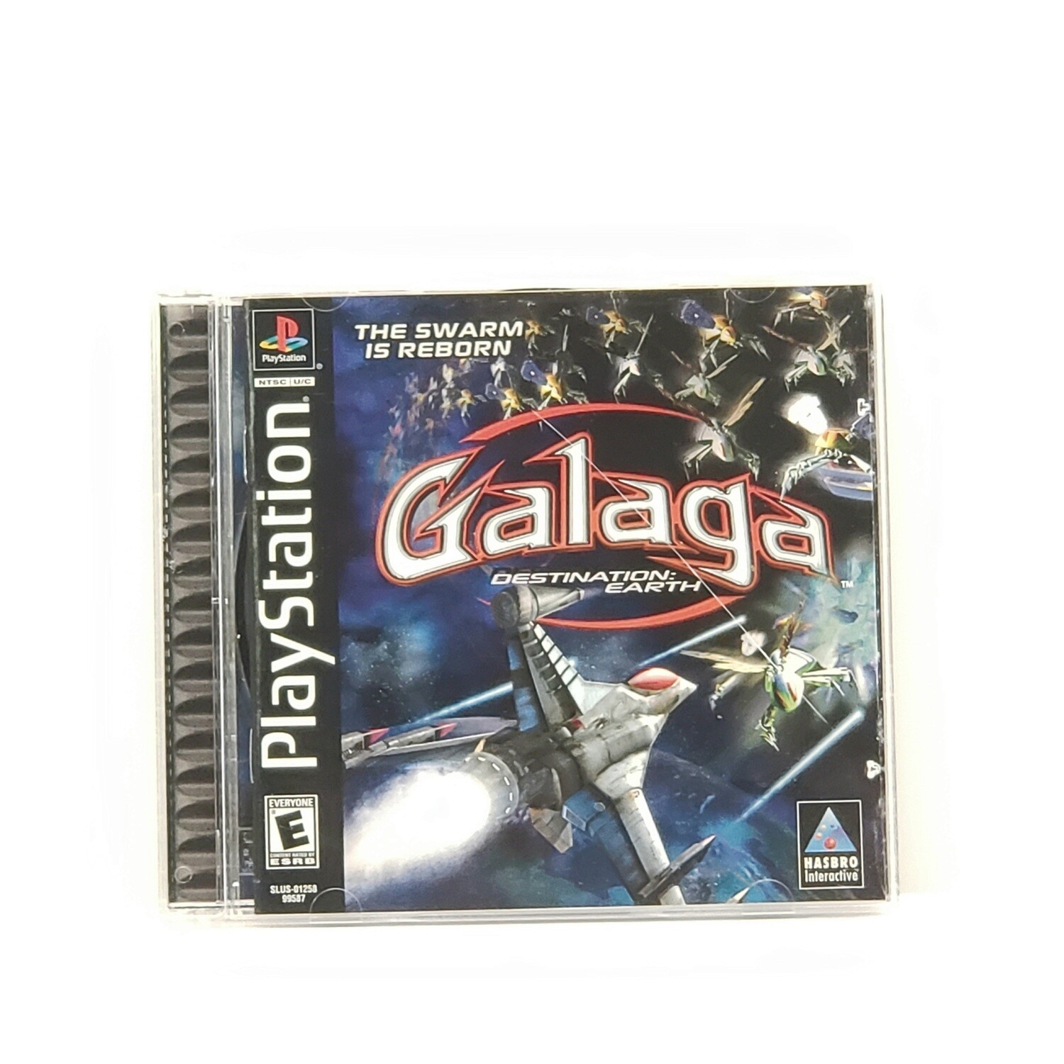 Galaga Destination: Earth Video Game for PS1 - CIB - Used
