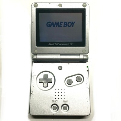 Platinum Silver Game Boy Advance SP Handheld Console - Used