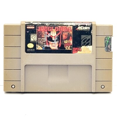 Judge Dredd Video Game for SNES Super Nintendo - Used