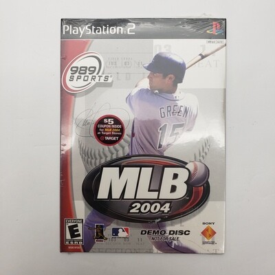 MLB 2004 Video Game for PS2 - Demo Disc Not for Resale - New