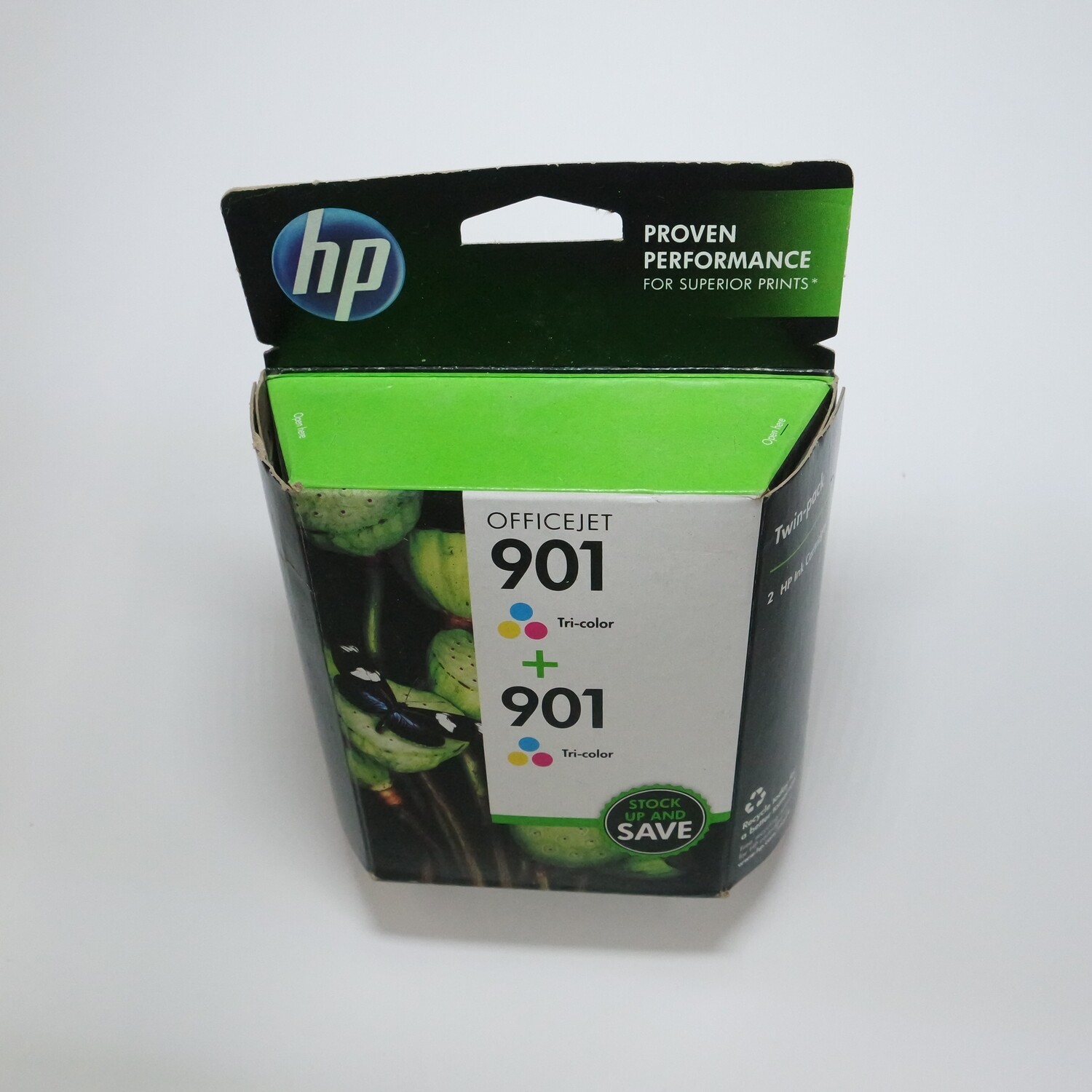 HP 901 Tri-Color Inkjet Print Cartridge, Twin Pack, Expired - New