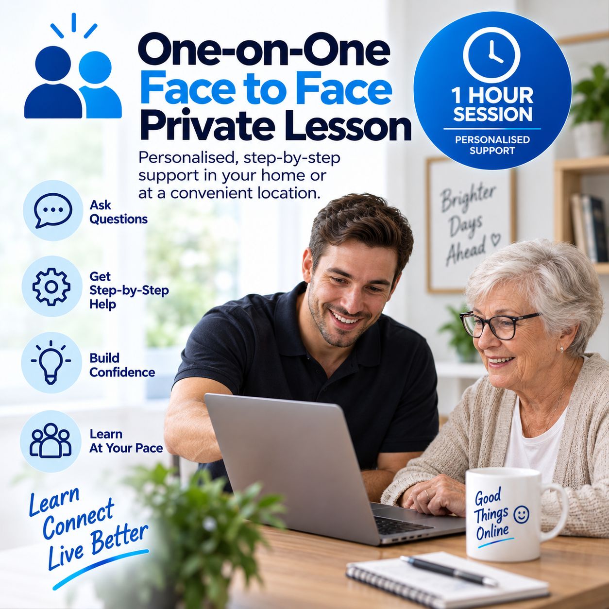 One-on-One Private lesson (1 hour) - Face to face