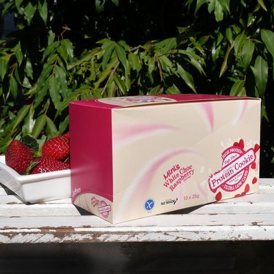 Justine's gluten-free cookie White Choc Raspberry 25g