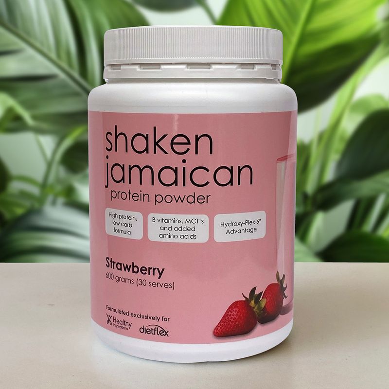 Low carb protein powder Shaken Jamaican Strawberry