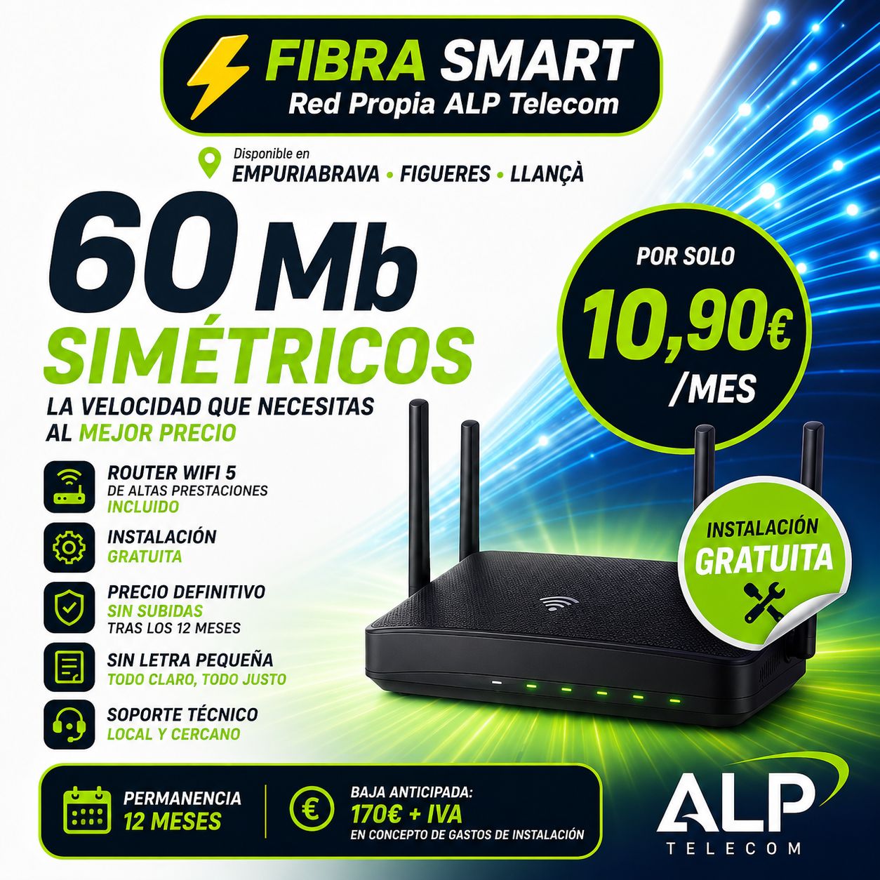 Fibra Smart 60 Mb Simétricos