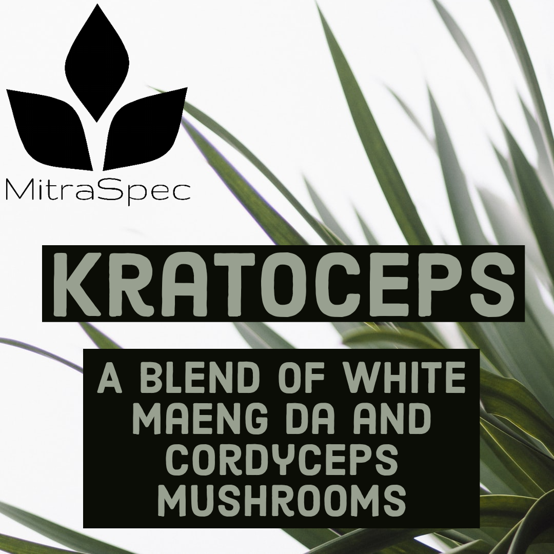 KratoCeps - White Maeng Da Kratom + Cordyceps Mushroom Extract