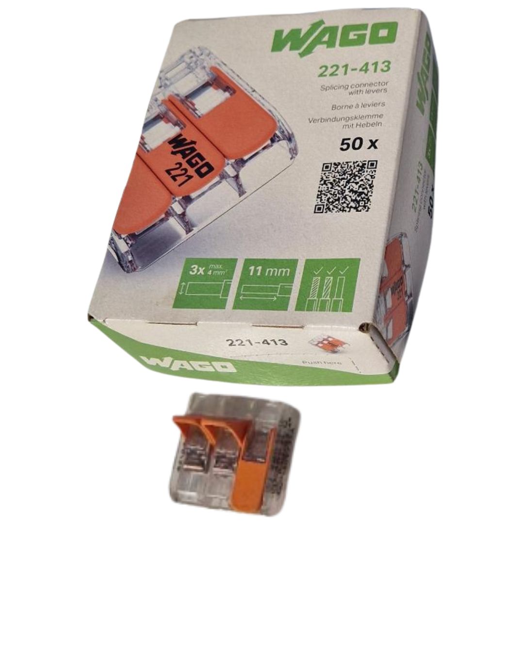 Wago 221-413 Conector de 3 50-UNIDADES
