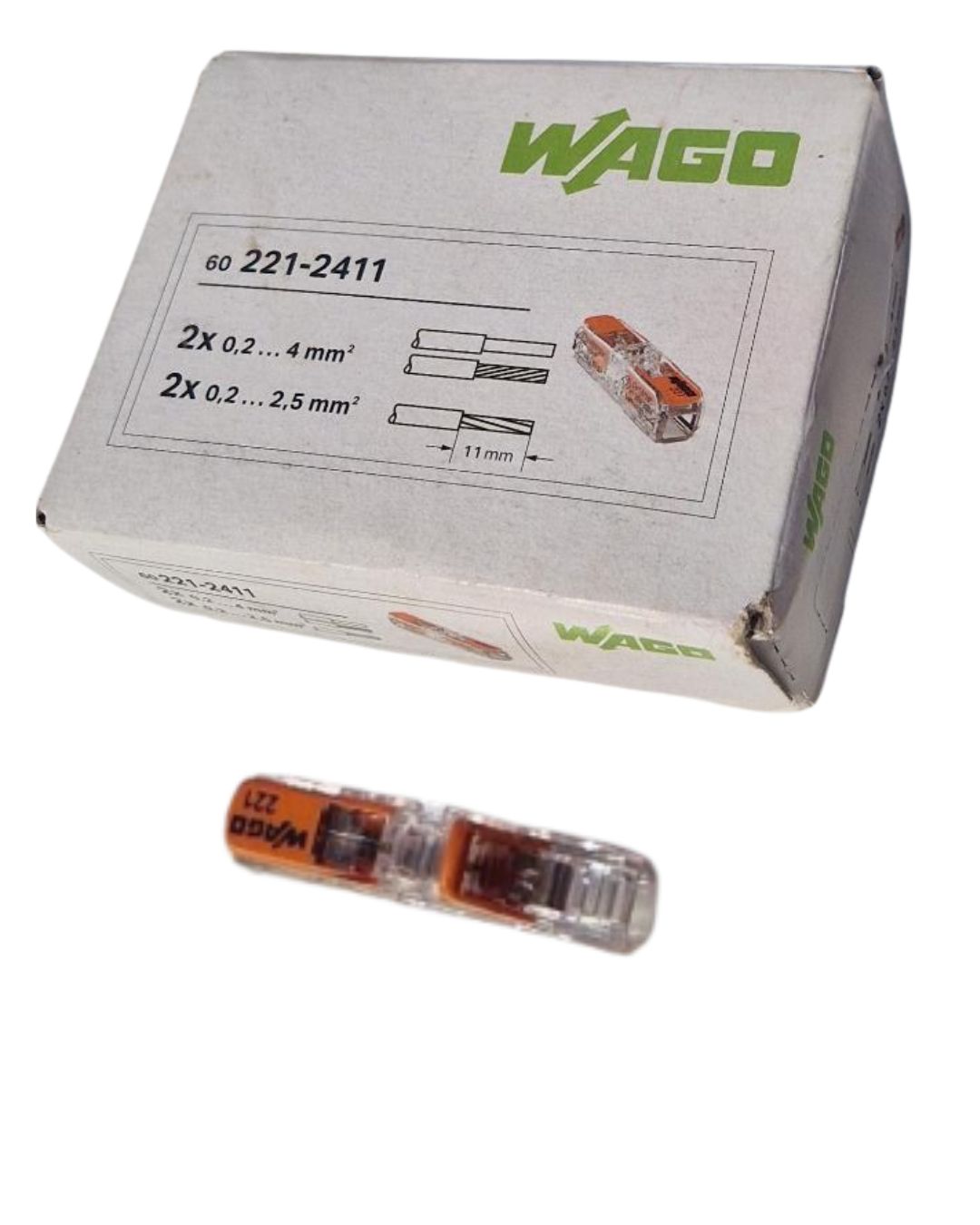 Wago conector  recto 221-2401 - 60-UNIDADES