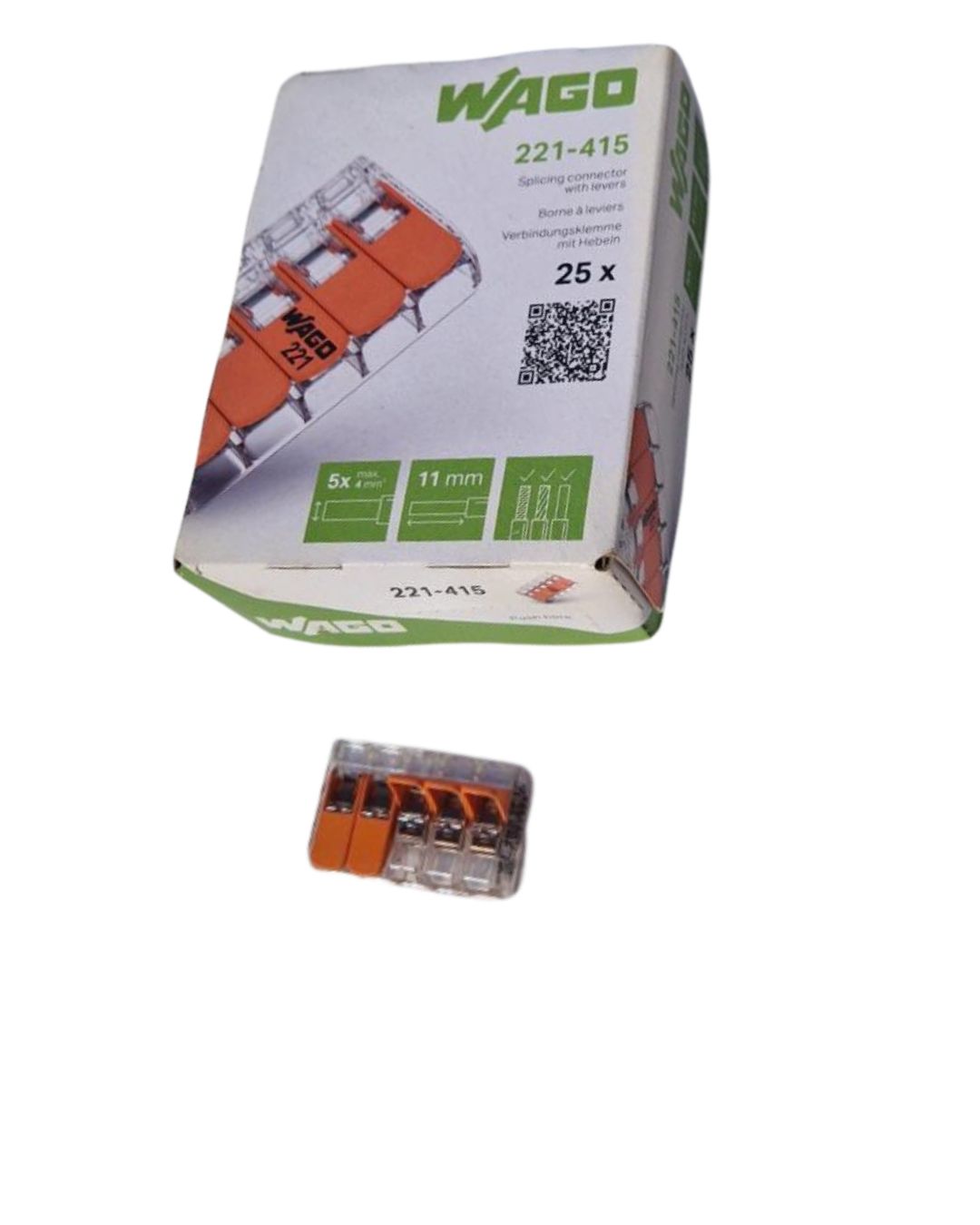 WAGO 221-415 conector de 5 -25 UNIDADES