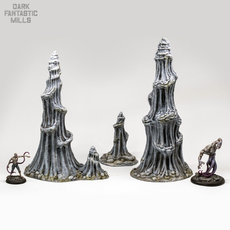 Doomcap Stalagmites, Set of 3