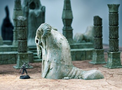 Ruined Necrosian Sphinx Head