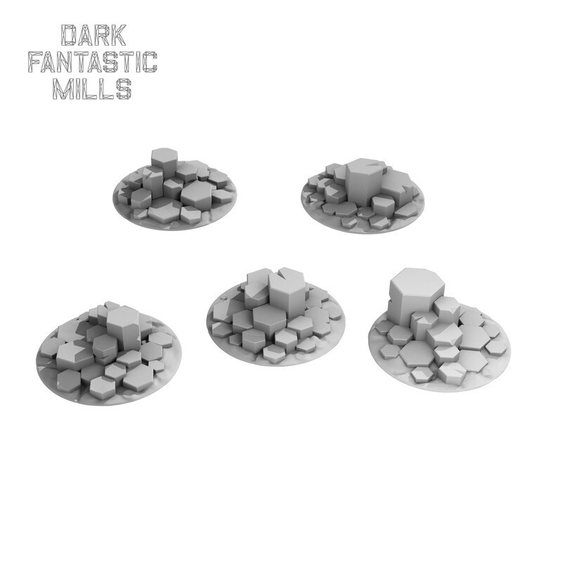 28mm Wyvern Waste Base Toppers,  Tall