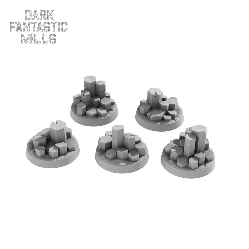 25mm Wyvern Waste Bases,  Tall