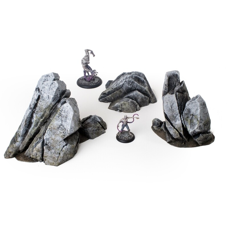 Rocky Outcrops, Set of 3