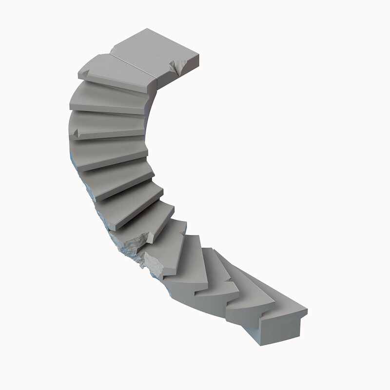 Fallen Empire Curved Stairs