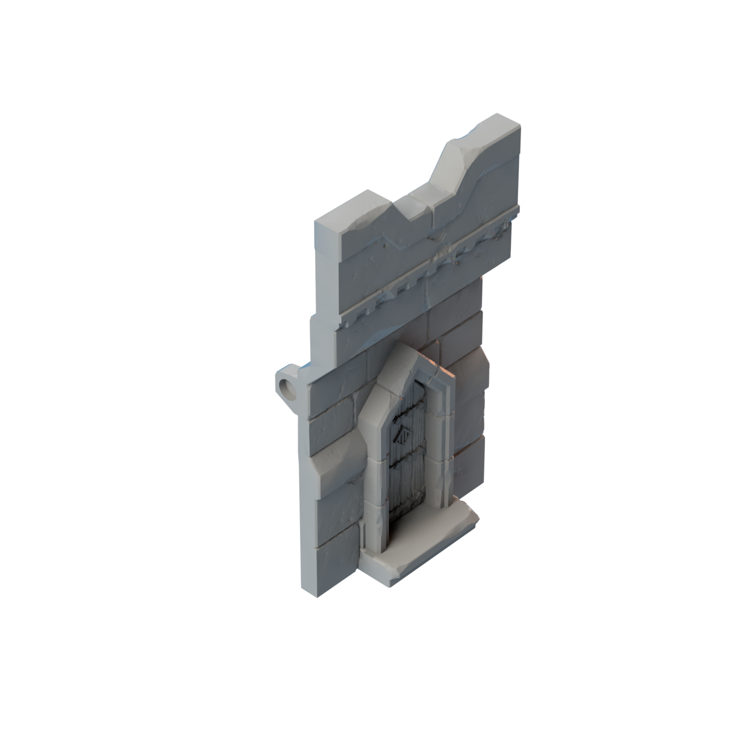 Stronghold Rampart Wall with Door