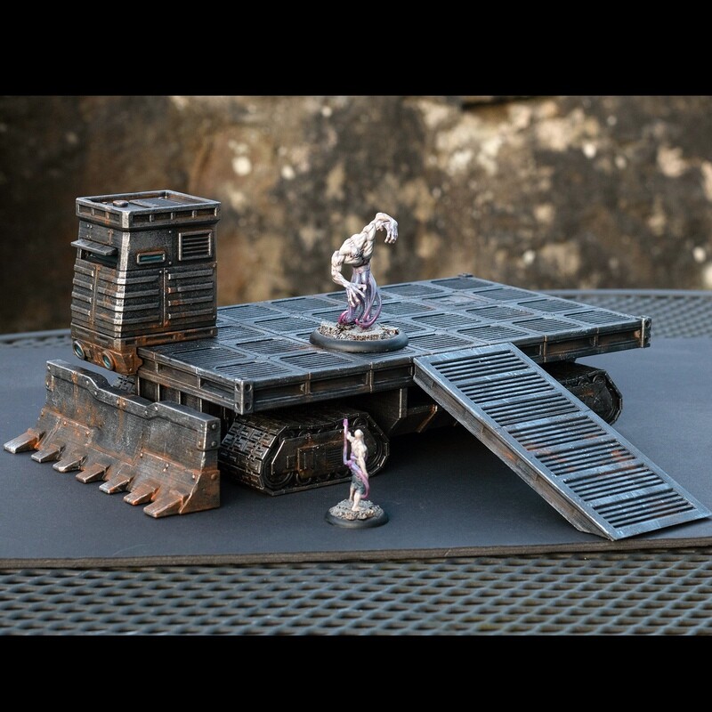 Mk1 Land Crawler w Dozer Blade  STL Files