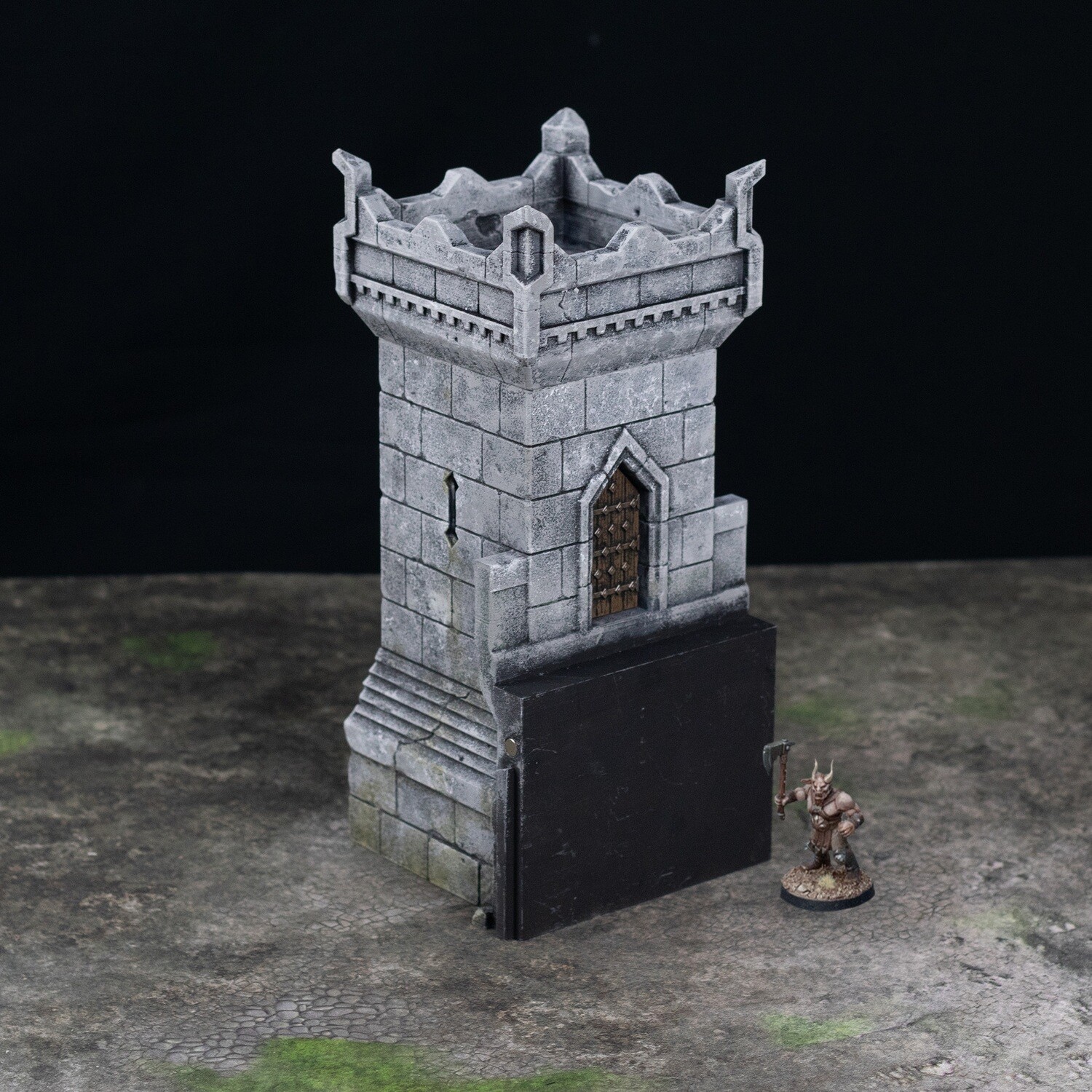 Stronghold Tower w Stone Battlements