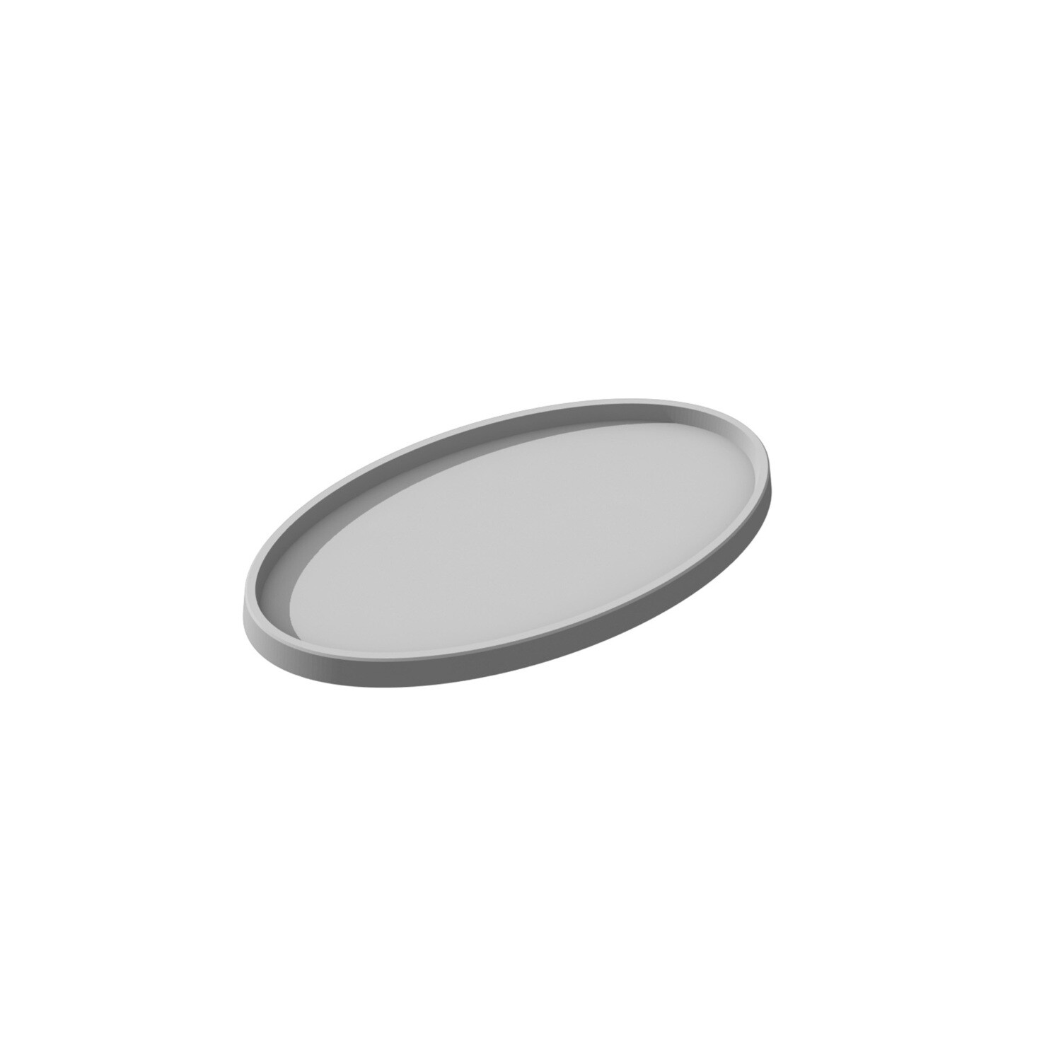 90 by 52mm Scooped Base, Oval