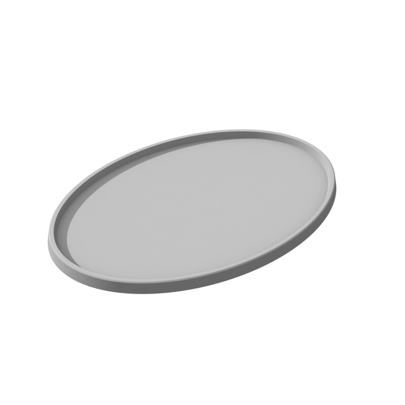 120 by 94mm Scooped Base, Oval