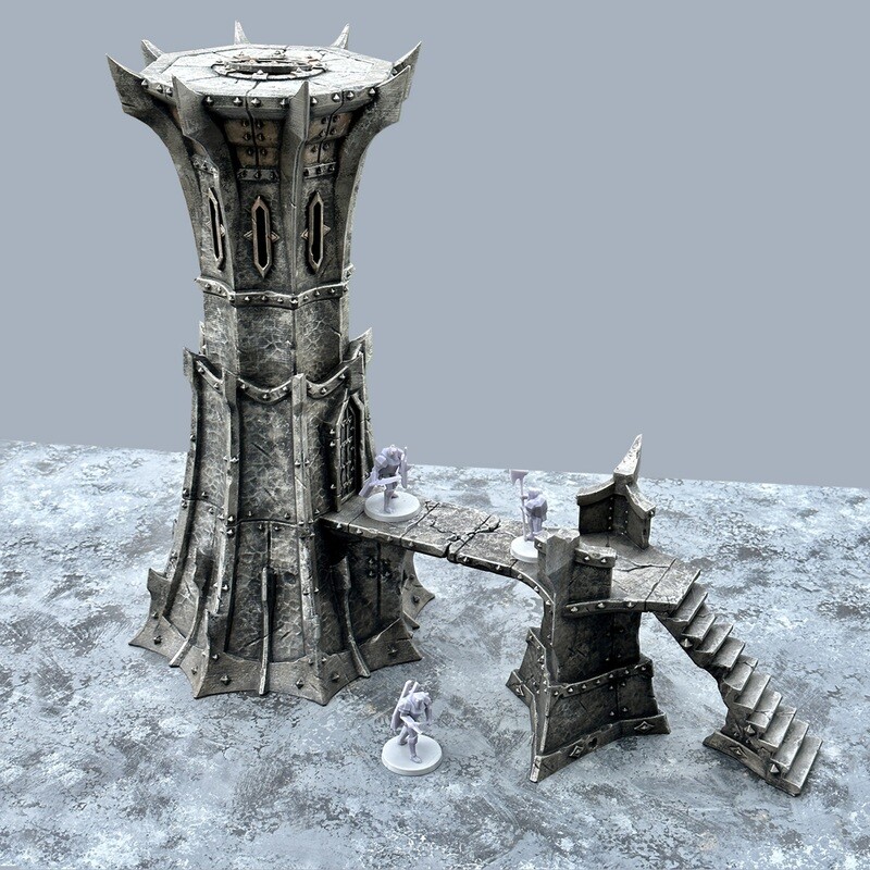 Sorcerer&#39;s Tower with Bridge Stairs