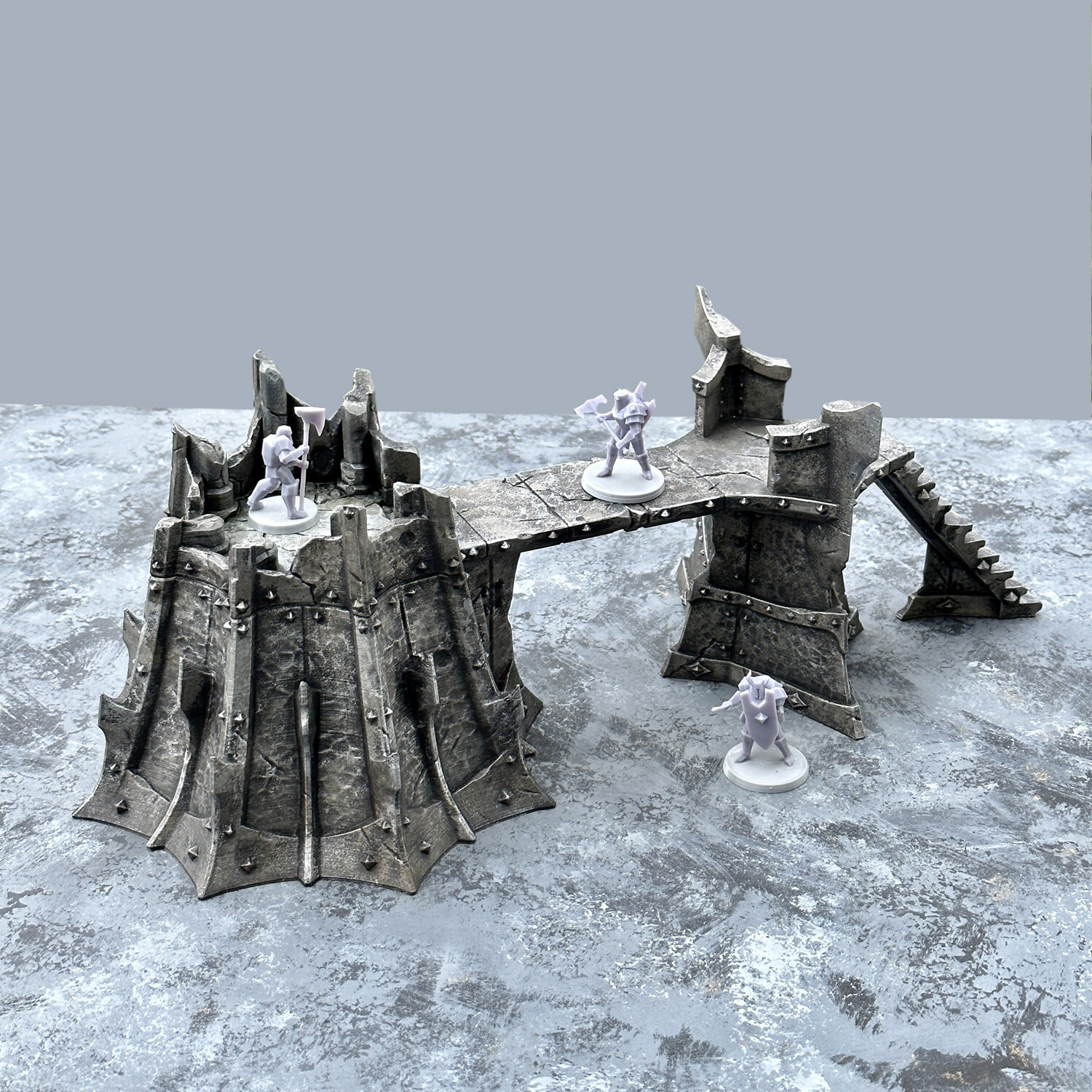 Sorcerer&#39;s Ruined Tower with Bridge Stairs