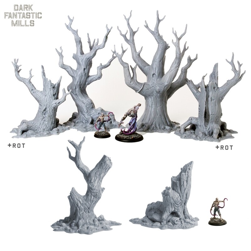 Forest Dark Tree Set STL Bundle