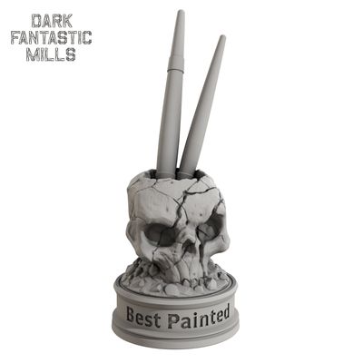 Painting Skull Trophy STL Files