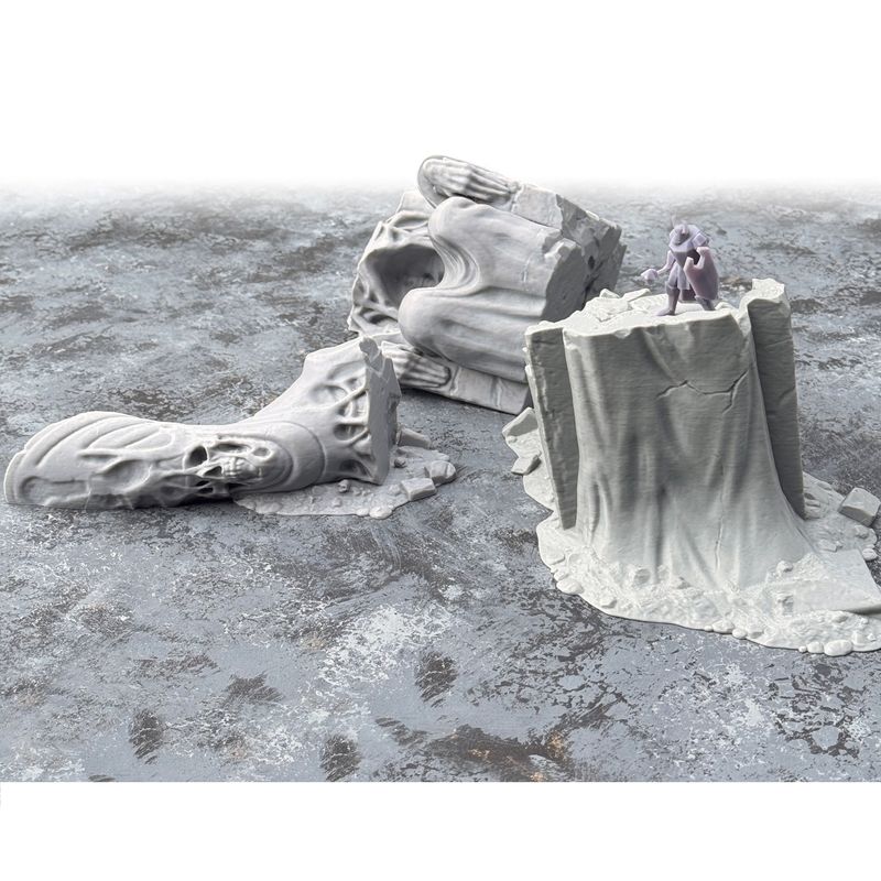 Fallen God Statue