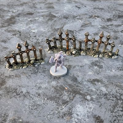 Blade Pit Spiked Fences