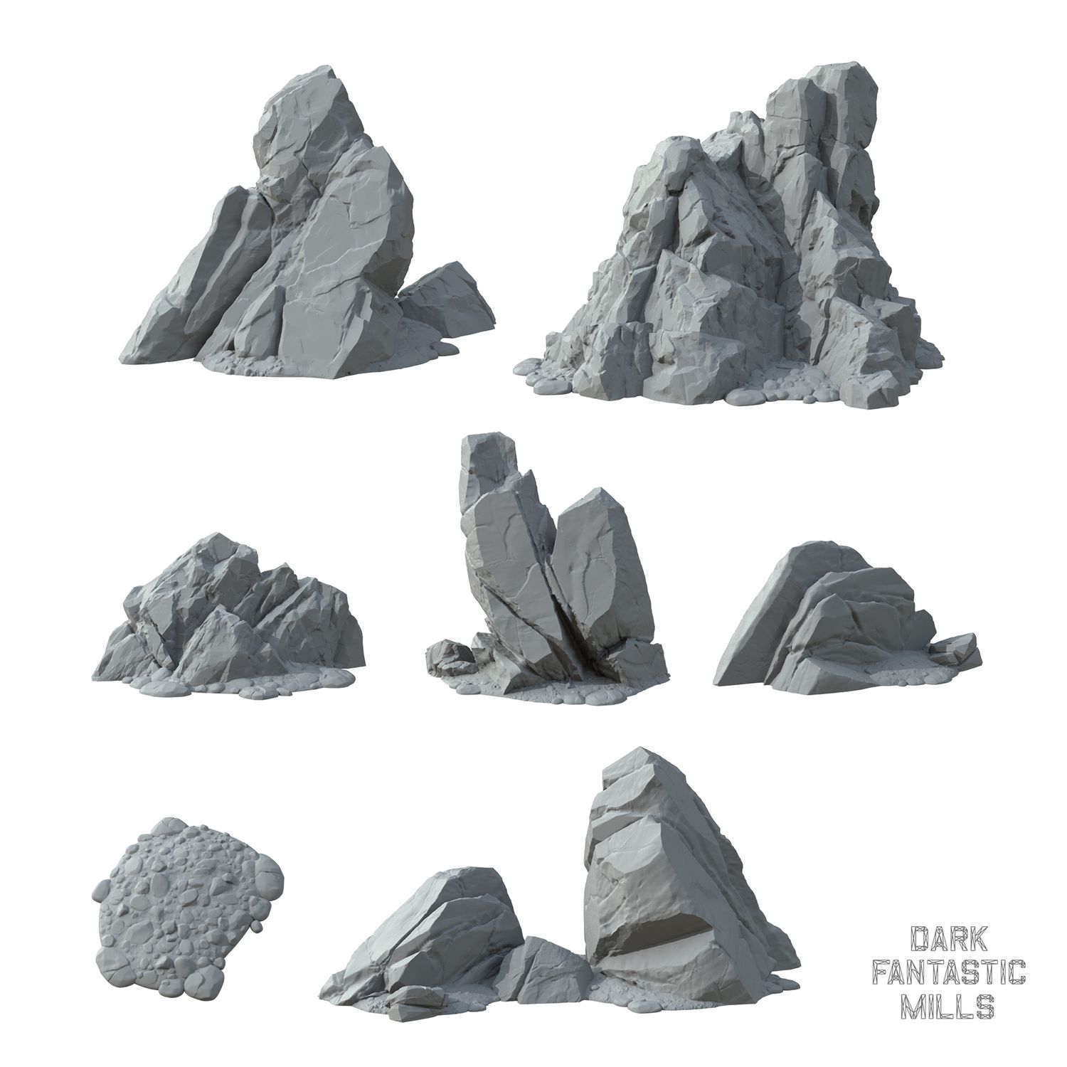 Rocky Outcrops STL Bundle